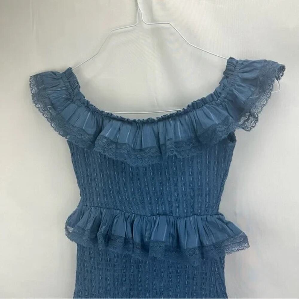 Tularosa Teri Off-The-Shoulder Ruffle Mini Dress Women’s Size XS - Picture 2 of 6